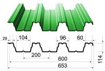 Зеленый профнастил
