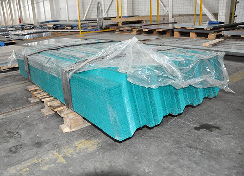 Ral 5021 окрашеный профнастил