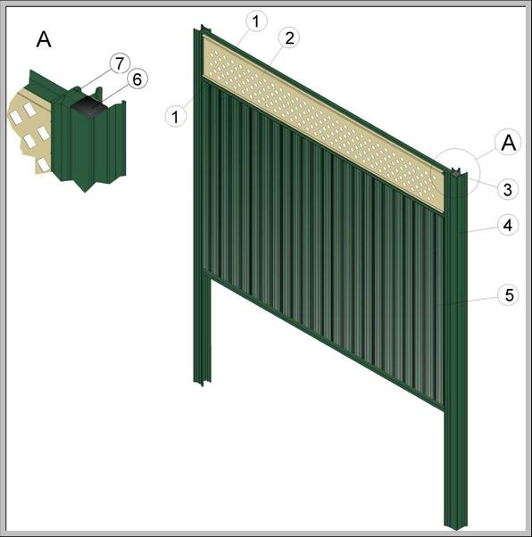 Модульное ограждение Grand line Гранд лайн Премиум Плюс