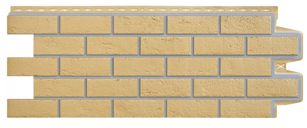 Фасадная панель Состаренный кирпич Премиум