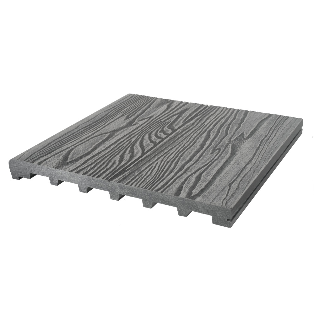 Ступень полнотелая 3Dmicro TalverWood 320*25 СЕРЫЙ брашированная