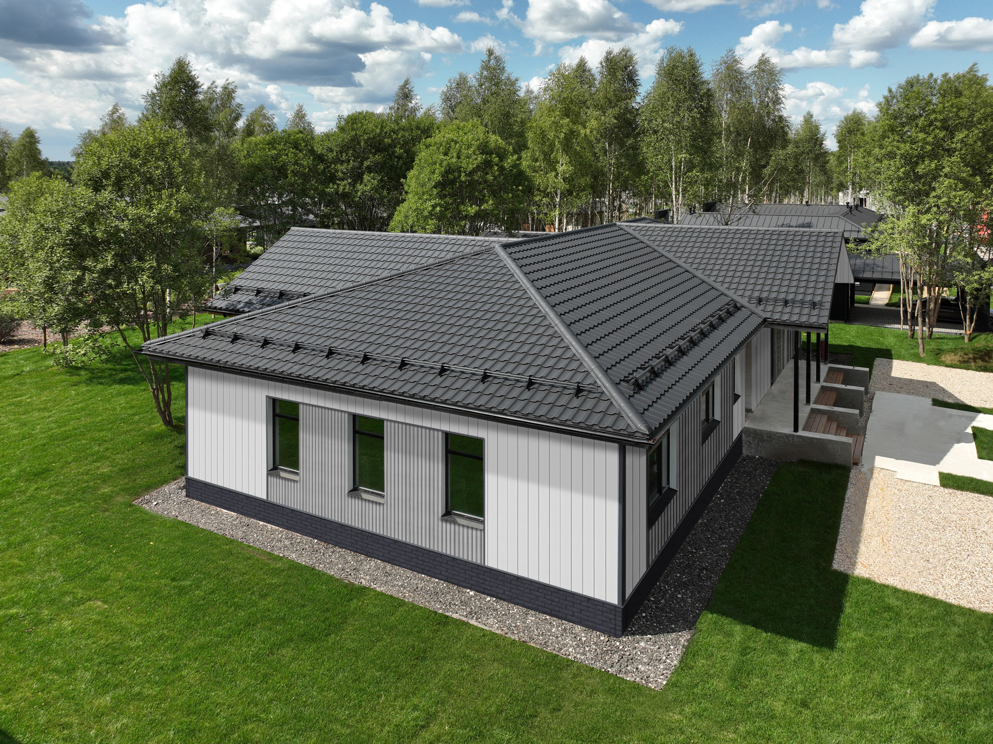 Сайдинг Рейка Grand Line Standart серый (3,0м)