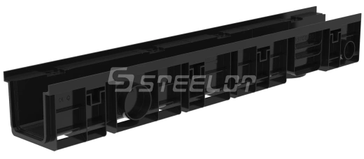 Лоток водоотводный пластиковый SteeStart dn100 h 133 высокий борт, кл. С250