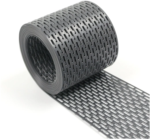 Вентиляционная лента D-bork ПВХ-лента карниза 100х 5000 мм коричневая, графит, белая