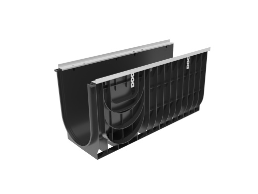 Лоток водоотводный Gidrolica Super ЛВ-30.38.49,6 - пластиковый, кл. Е600 напрямую со склада завода в Челябинске. Гарантируем низкую цену! Лоток водоотводный Gidrolica Super ЛВ-30.38.49,6 - пластиковый, кл. Е600