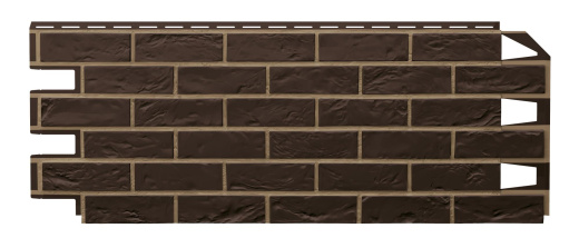 Фасадная панель Vilo Classic Brick Dark Brown со швом напрямую со склада завода в Челябинске. Гарантируем низкую цену! Фасадная панель Vilo Classic Brick Dark Brown со швом