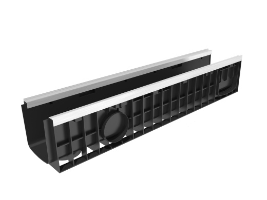 Лоток водоотводный Gidrolica Standart Plus ЛВ-15.19,6.18,5 - пластиковый (усиленный)