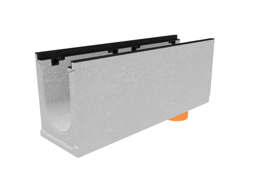 Лоток водоотводный бетонный коробчатый (СО-200мм), с чугунной насадкой, с водосливом КUв 100.29,8 (20).39,5(32,5) - BGZ-S, № 20-0 напрямую со склада завода в Челябинске. Гарантируем низкую цену! Лоток водоотводный бетонный коробчатый (СО-200мм), с чугунной насадкой, с водосливом КUв 100.29,8 (20).39,5(32,5) - BGZ-S, № 20-0