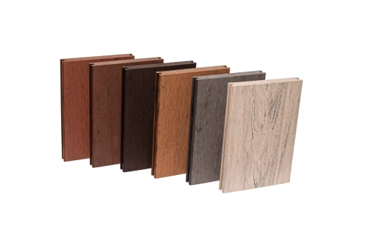 Террасная доска двухсторонняя (20*140*2900 мм) ВЕЛЬВЕТ+3D, коллекция DENPASAR, ДПК, цвет: чёрный, тёмно-коричневый, светло-коричневый